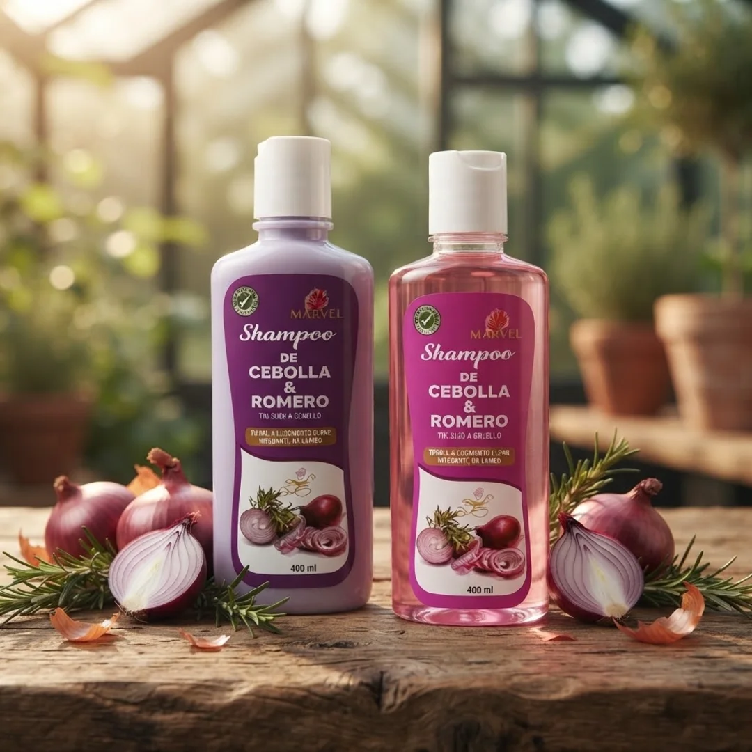 SHAMPOO DE CEBOLLA Y ROMERO